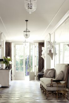 Art Nouveau λευκή είσοδο