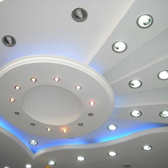 Κομψή οροφή στο μπάνιο