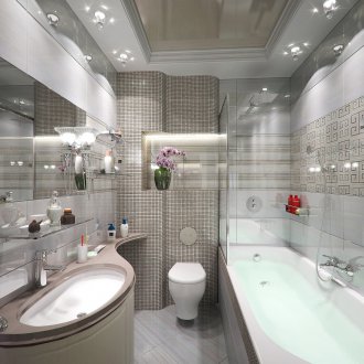 Stretch οροφή στο μπάνιο