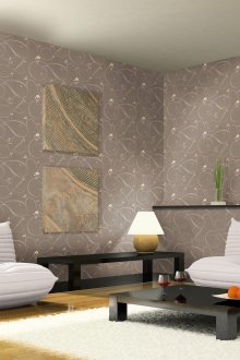 Χαριτωμένη ταπετσαρία για το σαλόνι