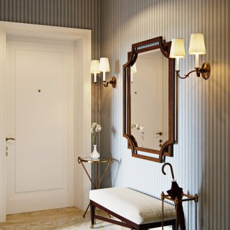 Λαμπτήρες στο κλασικό στιλ του διαδρόμου