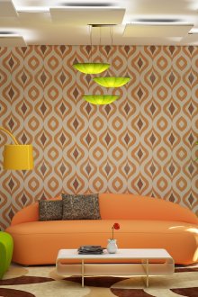 Εκτυπωμένη ταπετσαρία για το καθιστικό