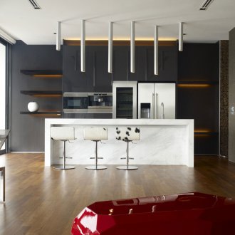 Τραπέζι μπαρ με στυλ Techno