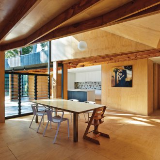 Κάλυψη της οροφής στη χώρα με κόντρα πλακέ