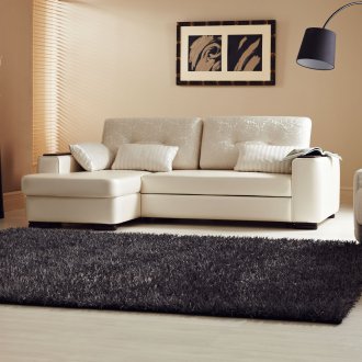 Λευκός συμπαγής καναπές