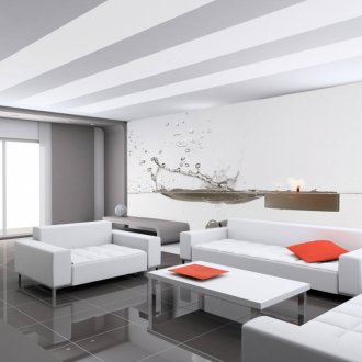 Ακουστική οροφή στο σαλόνι