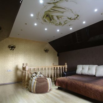 Οροφή από ακουστικό ύφασμα