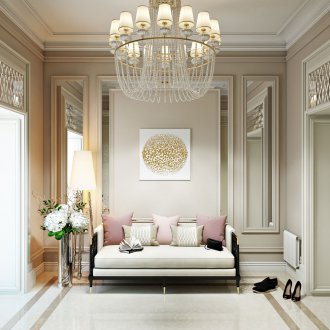 Νεοκλασικός πολυέλαιος στο διάδρομο