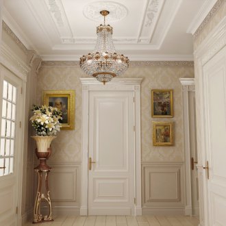 Κρύσταλλο πολυέλαιος στο διάδρομο