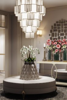 Art Nouveau πολυέλαιο στο διάδρομο