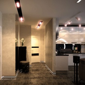 Θέσεις οροφής στο διάδρομο