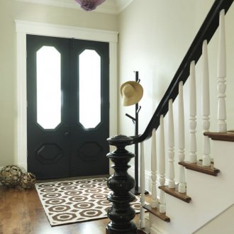 Πολυέλαιος με ύφασμα στο διάδρομο