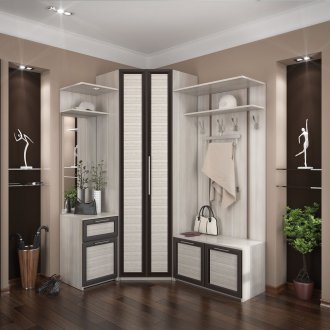 Γκρίζο διάδρομο γωνίας