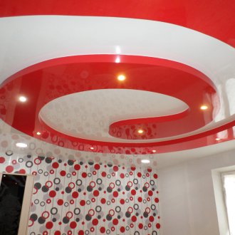 Κομψή κόκκινη οροφή