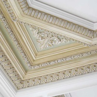 Βαμμένο γυψομάρμαρο στην οροφή