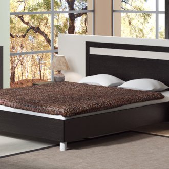 Κρεβάτι Wenge και δρυς γάλακτος