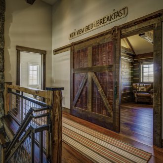 Ρουστίκ καφέ πόρτα