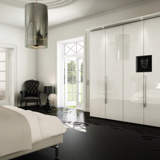 Art Nouveau γυαλιστερό υπνοδωμάτιο