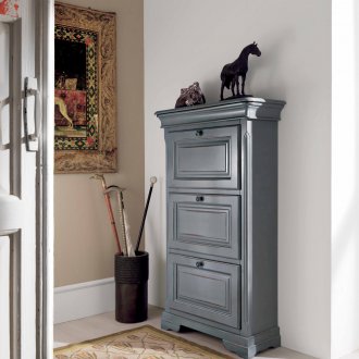 Γκρι συρτάρι στο διάδρομο