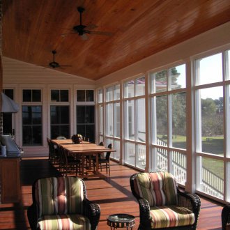 Οροφή στη βεράντα του σκάφους