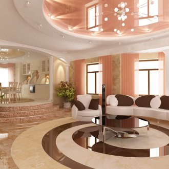 Δύο τόνοι στρογγυλή οροφή