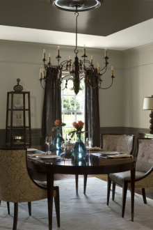 Δύο τόνους οροφής στην τραπεζαρία