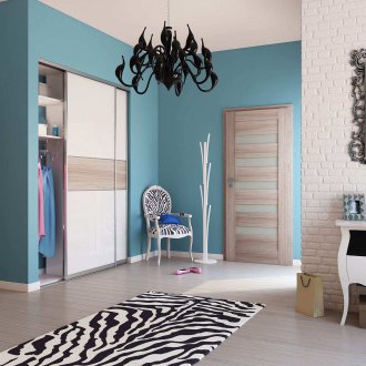 Καπουτσίνο πόρτα σε μοντέρνο στυλ.