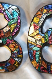 Αριθμός γυάλινης πόρτας