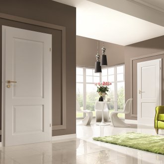 Φωτεινή πόρτα στο εσωτερικό του καθιστικού