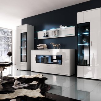 Γυαλιστερό σαλόνι από MDF