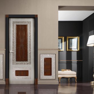 Puerta frontal de MDF en el estilo vanguardista