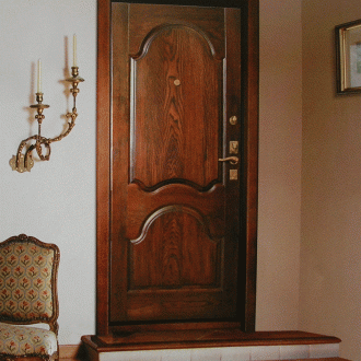 Κλασσική στυλ MDF πόρτα εισόδου