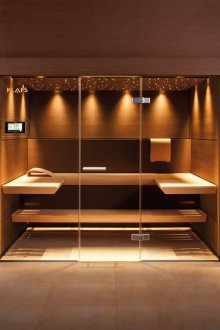 Γυάλινη πόρτα για ηλεκτρονικά ελεγχόμενη σάουνα