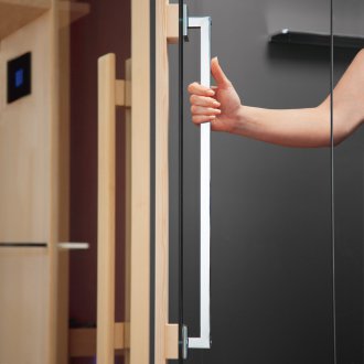 Γυάλινη πόρτα για σάουνα