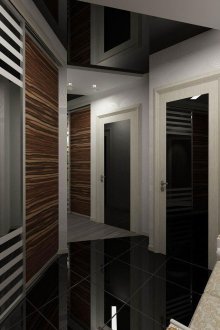 Μαύρη οροφή στο διάδρομο