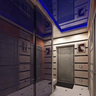 Μπλε οροφή στο διάδρομο