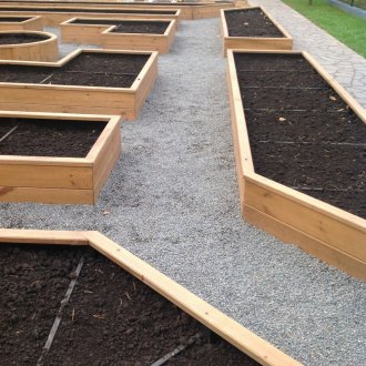 Χαλίκι μονοπάτι στη χώρα