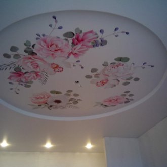 Τεντωμένη οροφή από ύφασμα με εκτύπωση φωτογραφιών