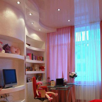 Προβολείς στην οροφή στο νηπιαγωγείο για τα κορίτσια