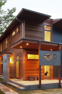 Σκυρόδεμα βεράντας ενός σύγχρονου σπιτιού