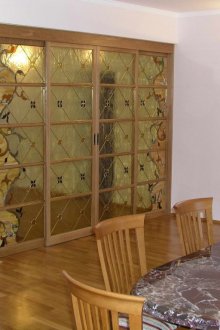 Εσωτερική βιτρό γυάλινη πόρτα MDF