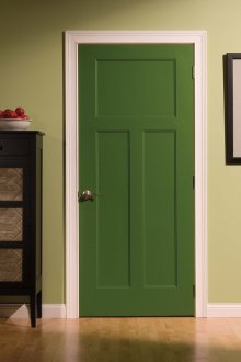 Εσωτερική MDF από πράσινη πόρτα