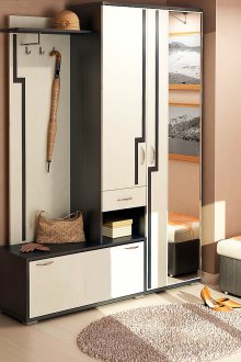 Μικρός διάδρομος wenge και λευκασμένη δρυς