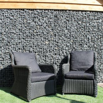 Ο φράχτης του Gabion στο σπίτι