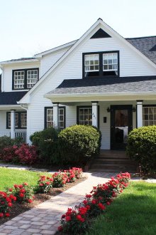 Βεράντα από ένα άνετο ιδιωτικό σπίτι