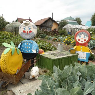 Στοιχεία από ελαστικά για τον κήπο