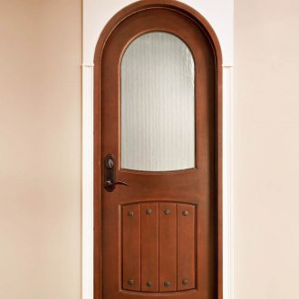 Τοξωτή πόρτα με γυαλί