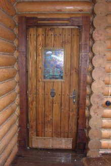 Μέταλλο πόρτα λουτρό με επένδυση