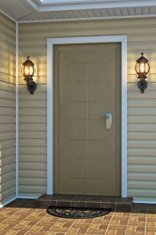 Μεταλλική πόρτα για καλοκαιρινή κατοικία