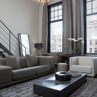 Γκρι κουρτίνες στο σπίτι